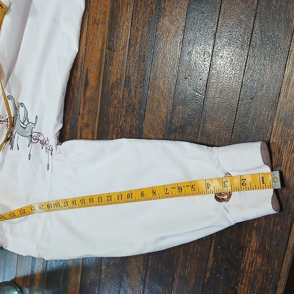 Vintage mbroidered White Button-Up Shirt - Picture 10 of 13